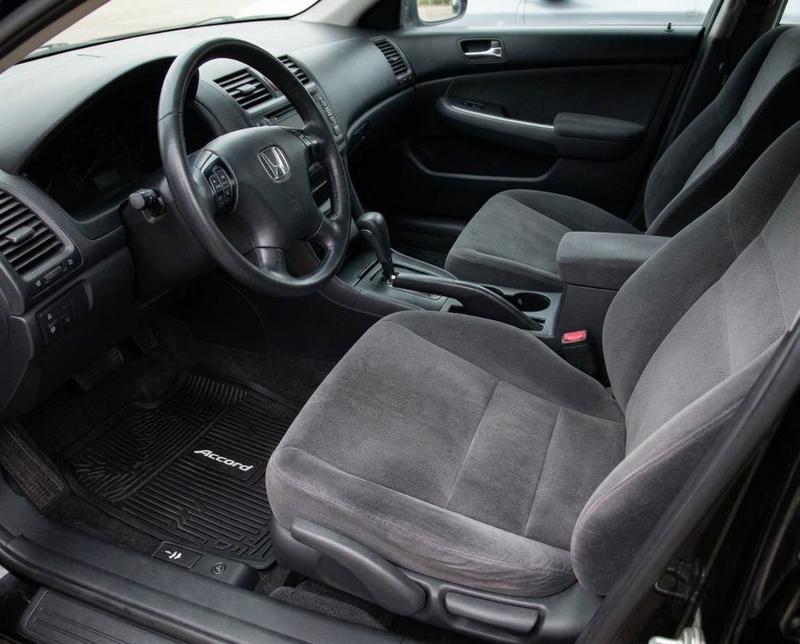 Deep car interior cleaning — after cleaning