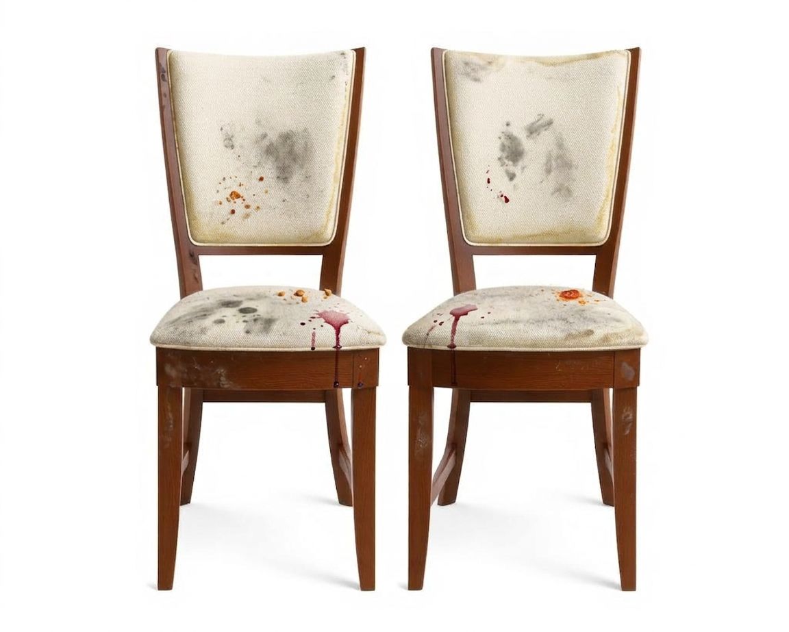 Chairs & armchairs — before cleaning